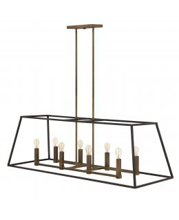 Hinkley  3338BZ  Fulton Double Linear Chandelier